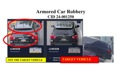Alert Regarding July 16th Brinks Vehicle Armed Robbery in Chester